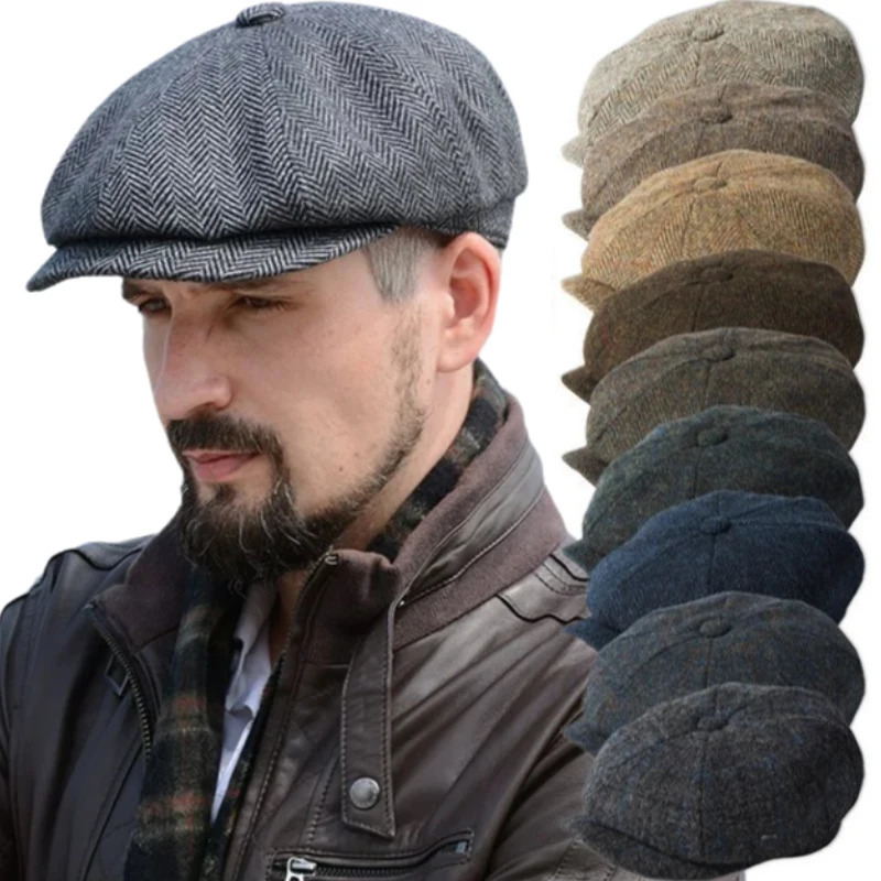 Vintage Caps Man Hats Golf Driving Sun Flat Cabbie Cap y Blinder for Men Women Summer Spring Autumn Hat 250723