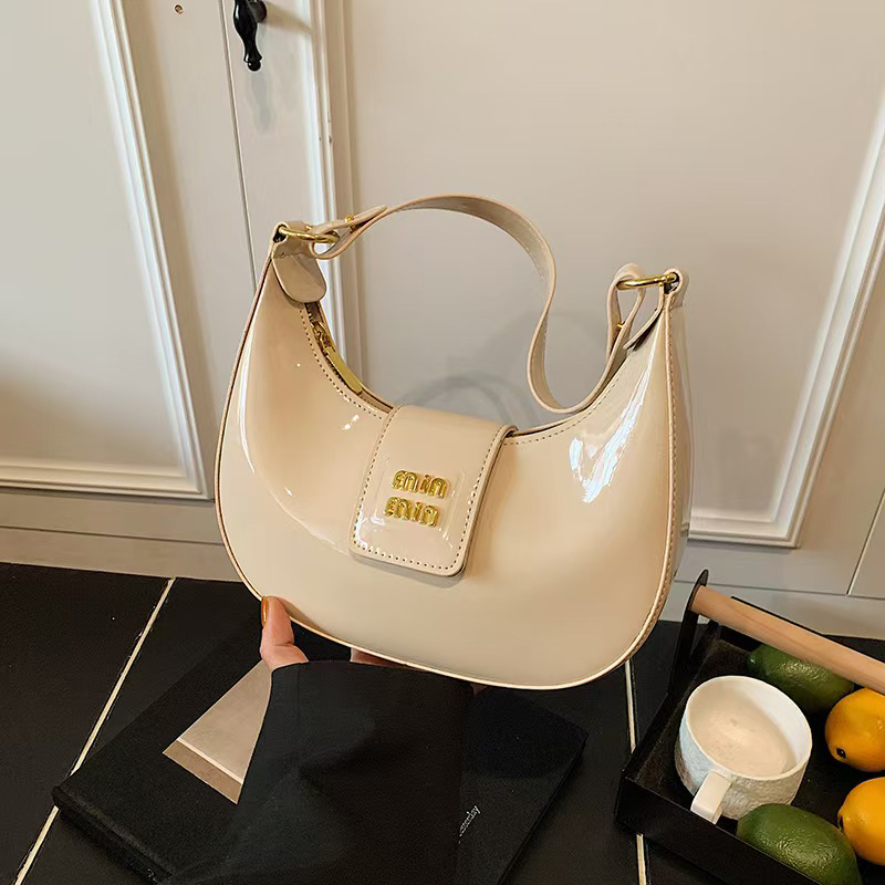 patent leather bags Designer Bag Tote Bag Wander Arcadie Bowling Even Bags Handbag Womens Mens Clutch Shoulder Hobo Cross Body Tote Half Moon Saddle B