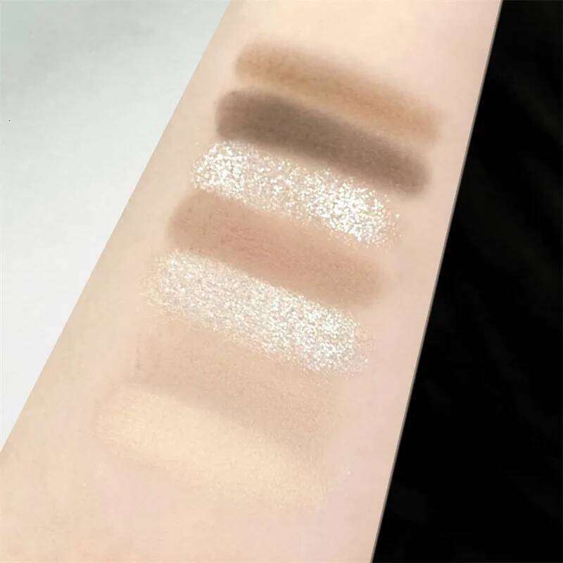 Pink Eyeshadow Palette Matte Pearlescent 8 Colors Eye Shadow Cool Night Black ple Brown Glitter Eyes Makeup Cosmetics X250723 X250724