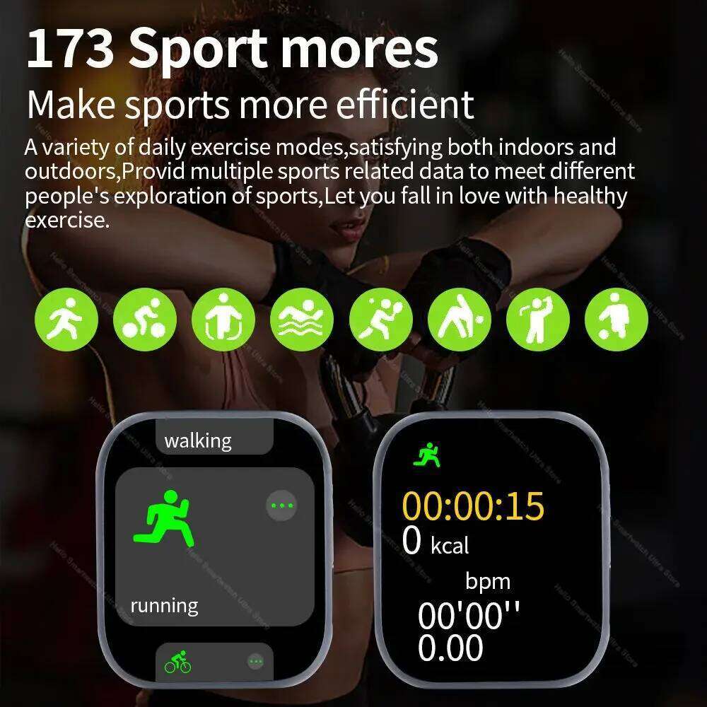 2025 New For Apple Hello Watch 46Mm HD AMOLED 4G ROM GPS GPT NFC Compass Clock Bluetooth Call Smartwatch Series 10 Men Women
