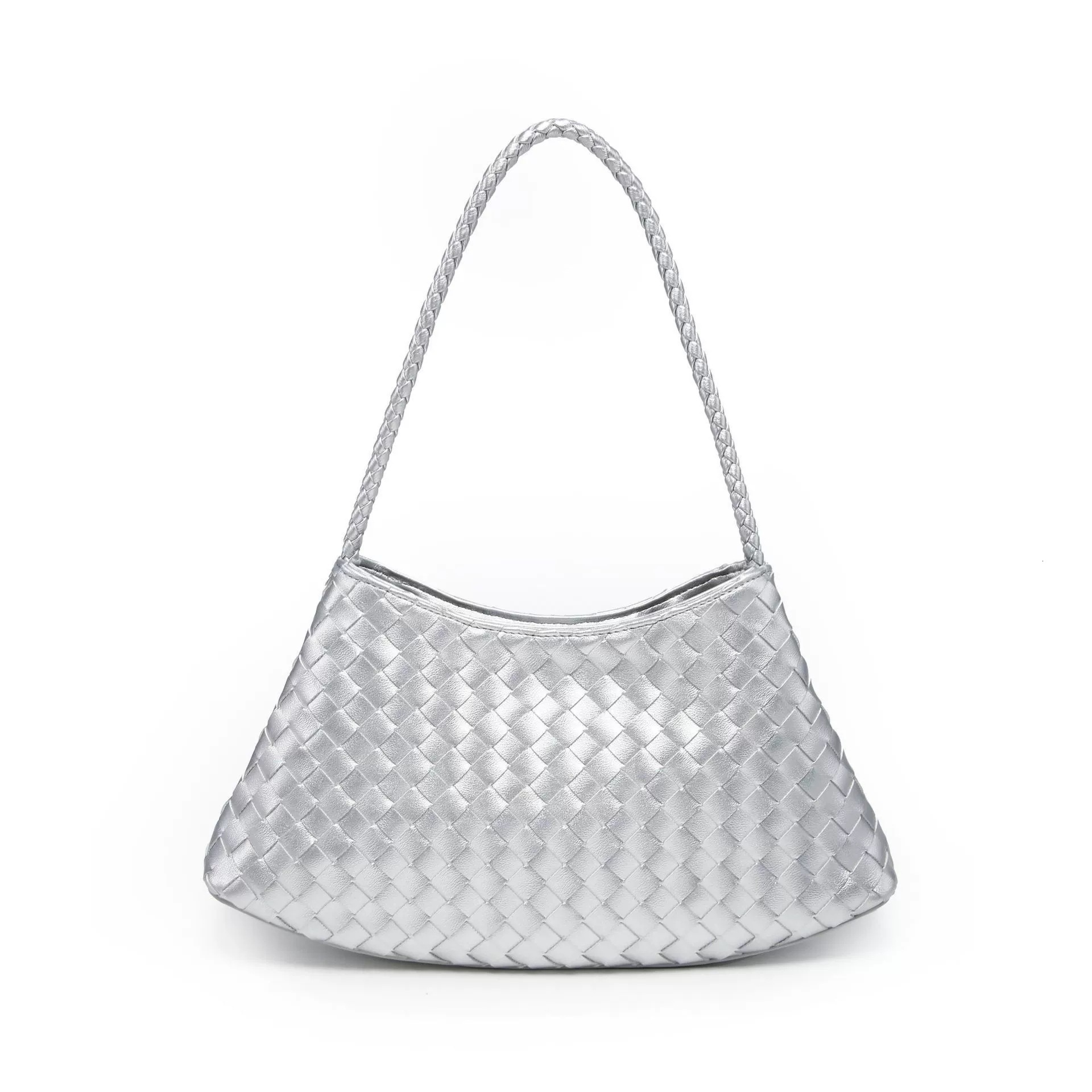 Free Shipping Designer Luxury Women's Woven Bag Handbag Large Capacity French Sailboat Bag Casual Vacation One Shoulder Armpit Bun Mother Bag