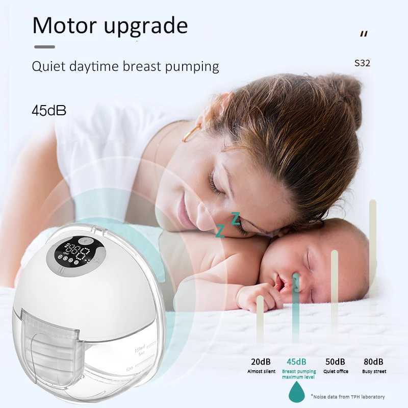 132 S32 Breast Pump Single Electric Breastpumps Portable Breastfeeding Pumps Hand Free Milk Extractor with 4 Modes 9 Levels X250724
