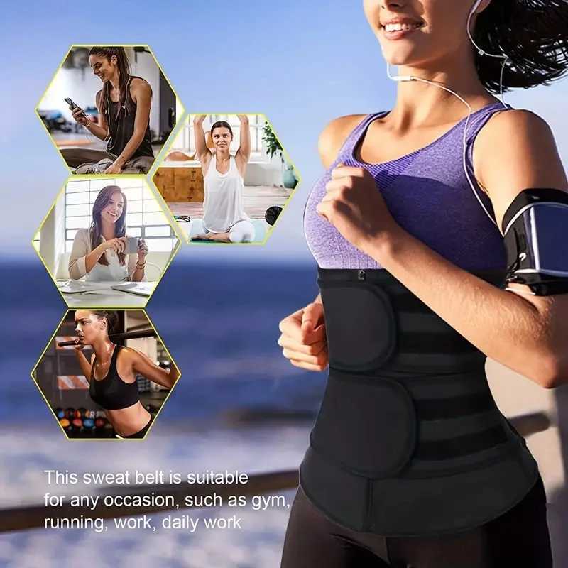 Womens Adjustable Zipper Sports Protection Belt Slimming and Abdominal Tightening Strap W250724