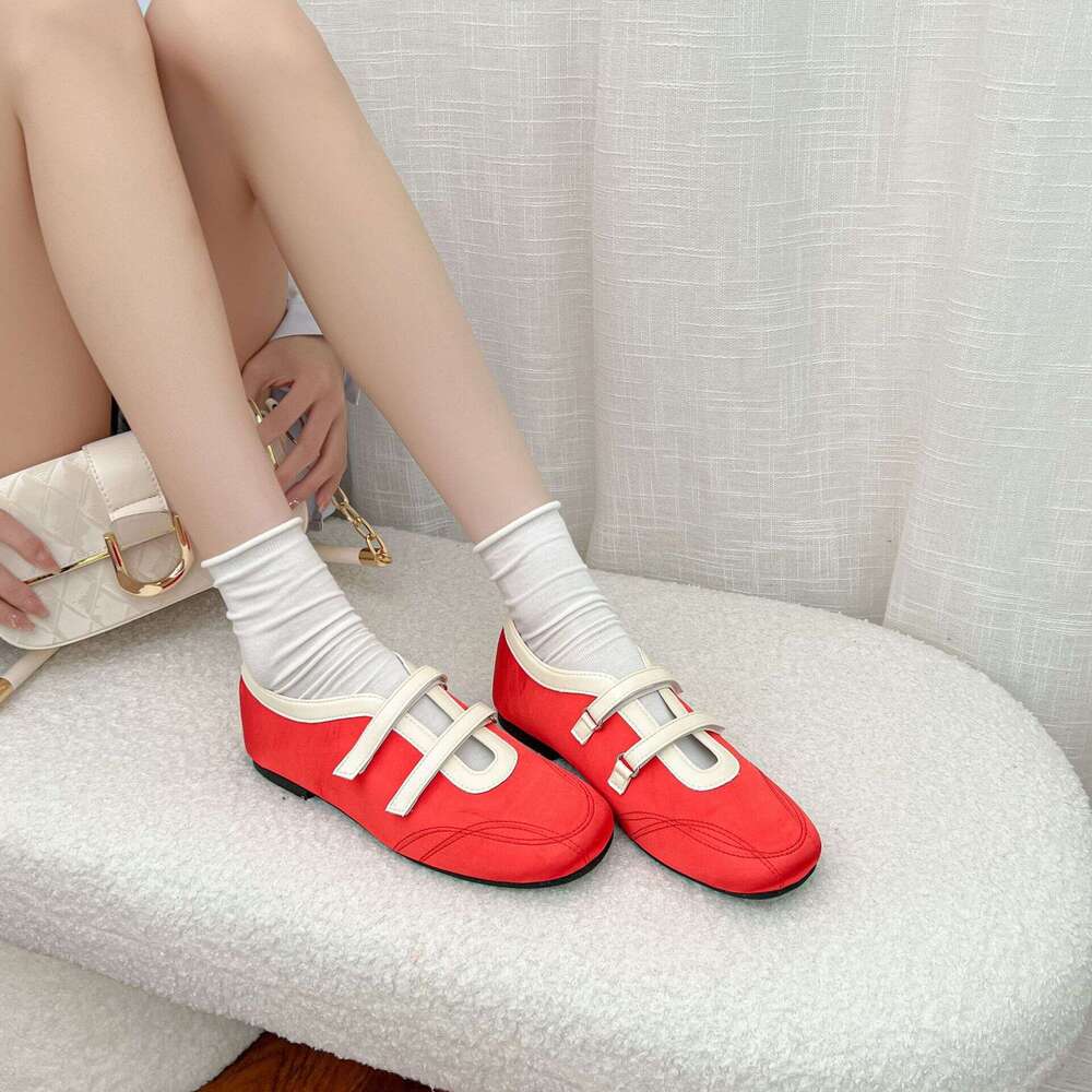 Ballet Single Satin Shallow Mouth 2025 Summer New Casual Korean Niche Shoes Women's Design Style