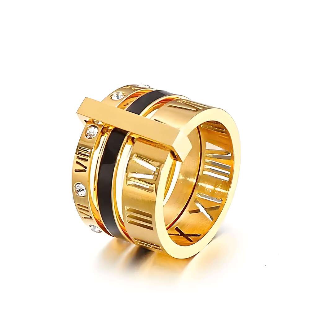 Designer Ladies Moissanite Engagement Titanium Steel High Quality Love Wedding Rings Sier Gold Fashion Jewelry Exquisite Gifts Free s