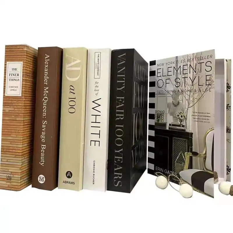 Luxury Decoration Home Fake Books Home Decor Coffee Table Fashion Book Model el Room Fake Books Imitation Book Box Decoration 250724