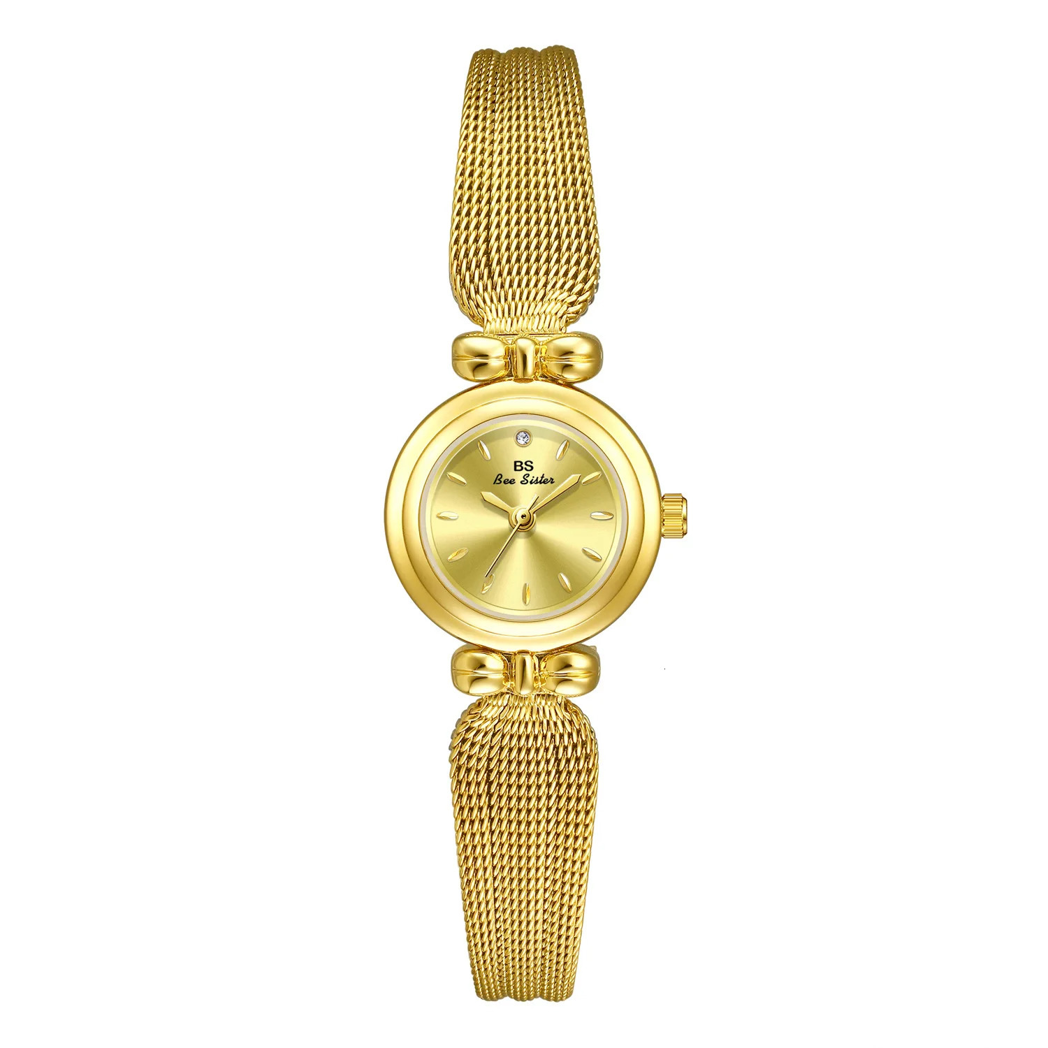UTHAI Women Light Gold Jewelry Bracelet WatchesTemperament Waterproof Ladies Fashion Quartz Clock Wristwatches Gift 250723
