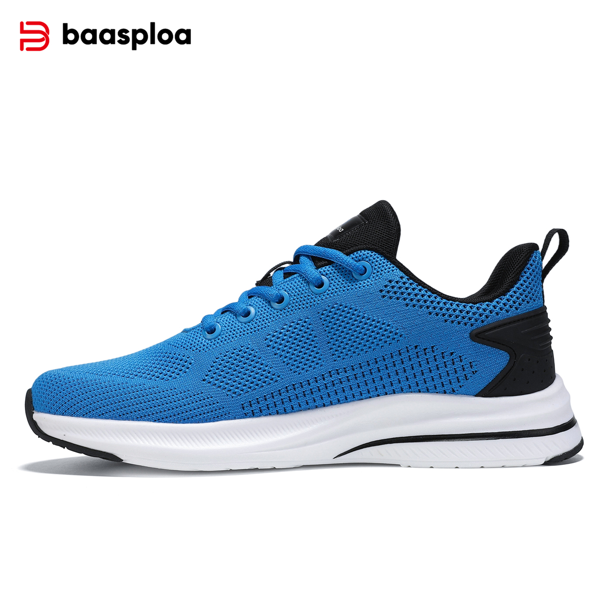 Baasploa Men Running Shoes Lightweight Breathable Tennis Shoes Sports Shoes Casual Fashion Men Walking Shoes Non-slip Sneakers