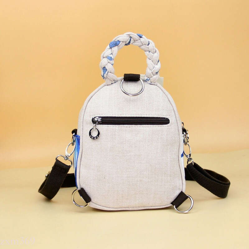 Cute Fresh Cartoon Bunny Fabric Lightweight Backpack Versatile Crossbody Hanfu Mini Bag 2213