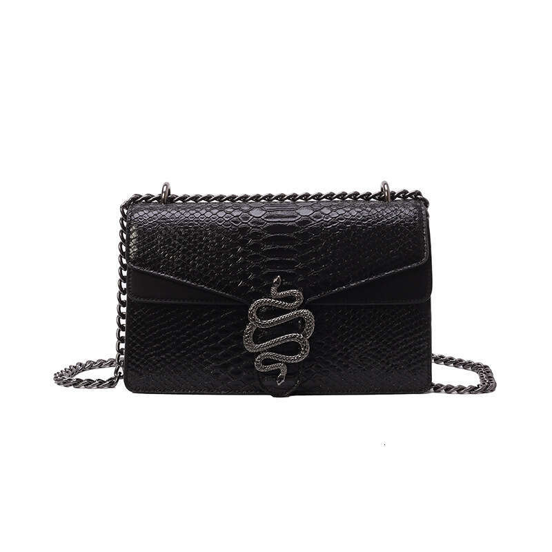 High-end Crocodile Pattern Chain Small Square for Women 2025 New Single Shoulder Underarm Fashion Versatile Crossbody Bag