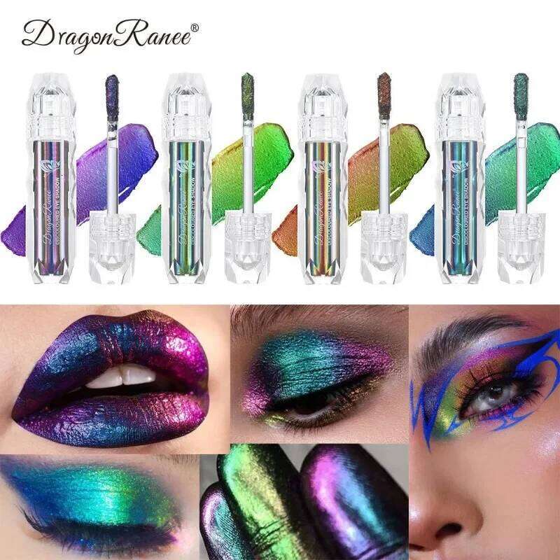 Liquid Metal Chameleon Makeup Lipgloss Shimmer Pigment Glitter Eye Shadow Lipstick Shine Dia Eyeshadow X250723 X250724