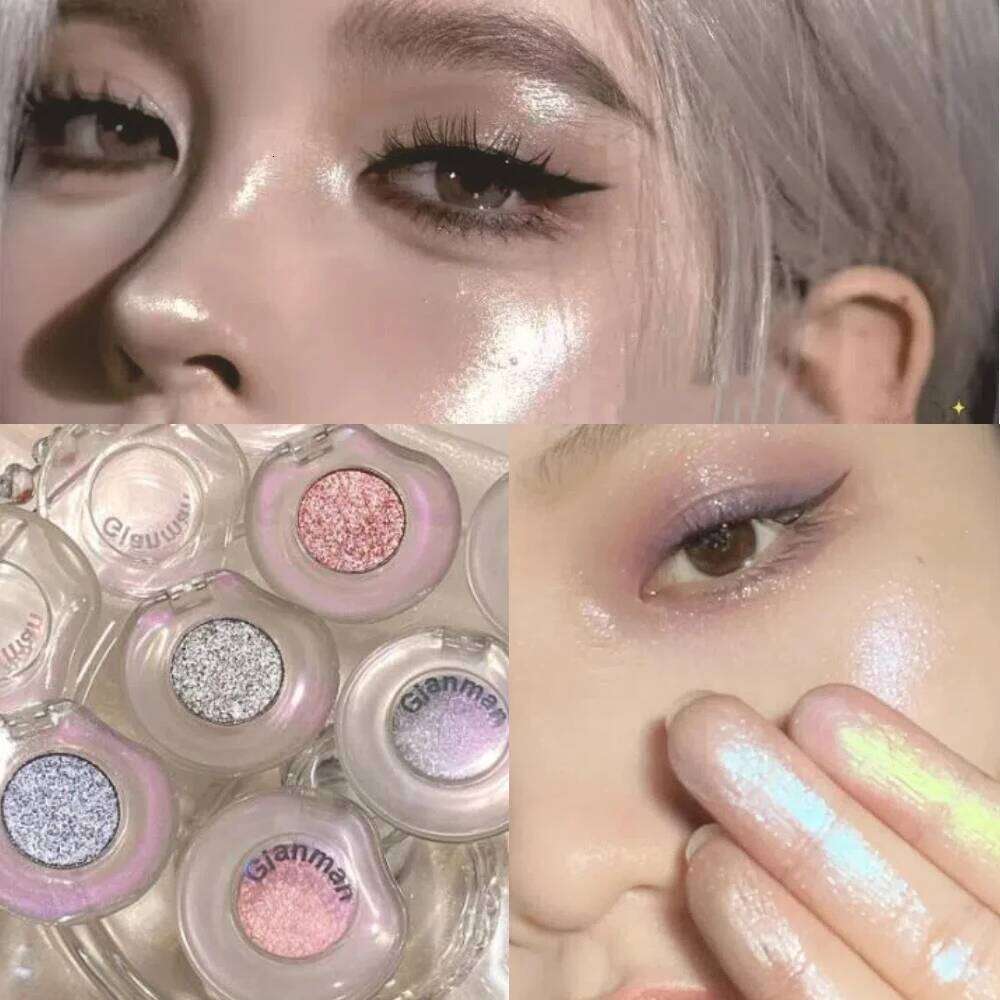 Dia Monochrome Highlighter Contouring Palette Fine Flash Brighten Eyeshadow Orange Sier Natural Eye Shadow Makeup Cosmetic X250723 X2