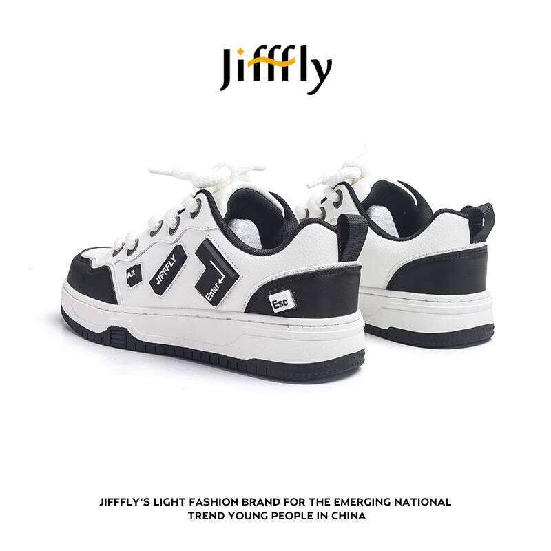 Jifffly Men's Sneakers 2025 Summer New Versatile Loafers Couple Black and White Casual Sports Trendy Shoes