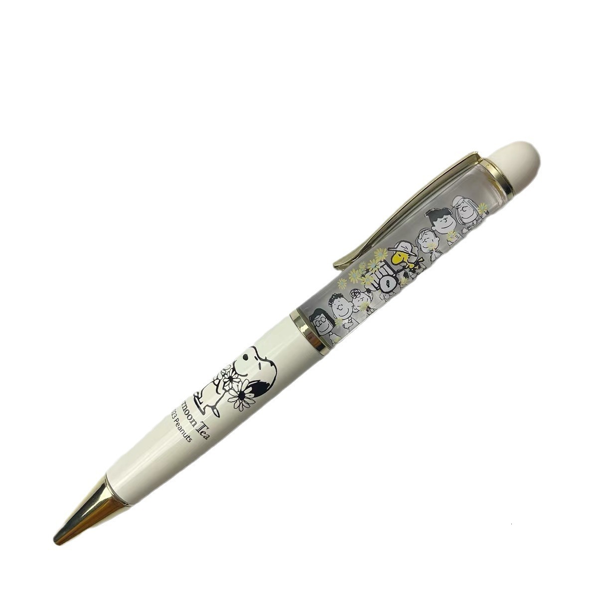 Japanese Afternoon Tea Snoopy Rotating Black Oil-Based Ballpoint Pen
