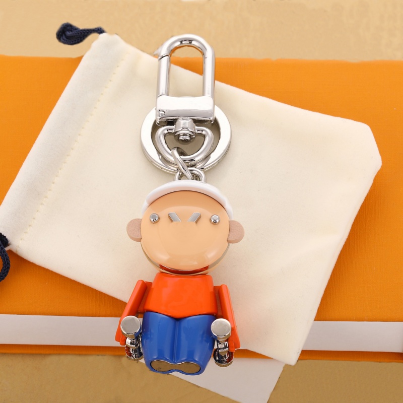 key chain purse plated sier keychain letters flower printing small keyring designer bag charm women men car accessories faf237
