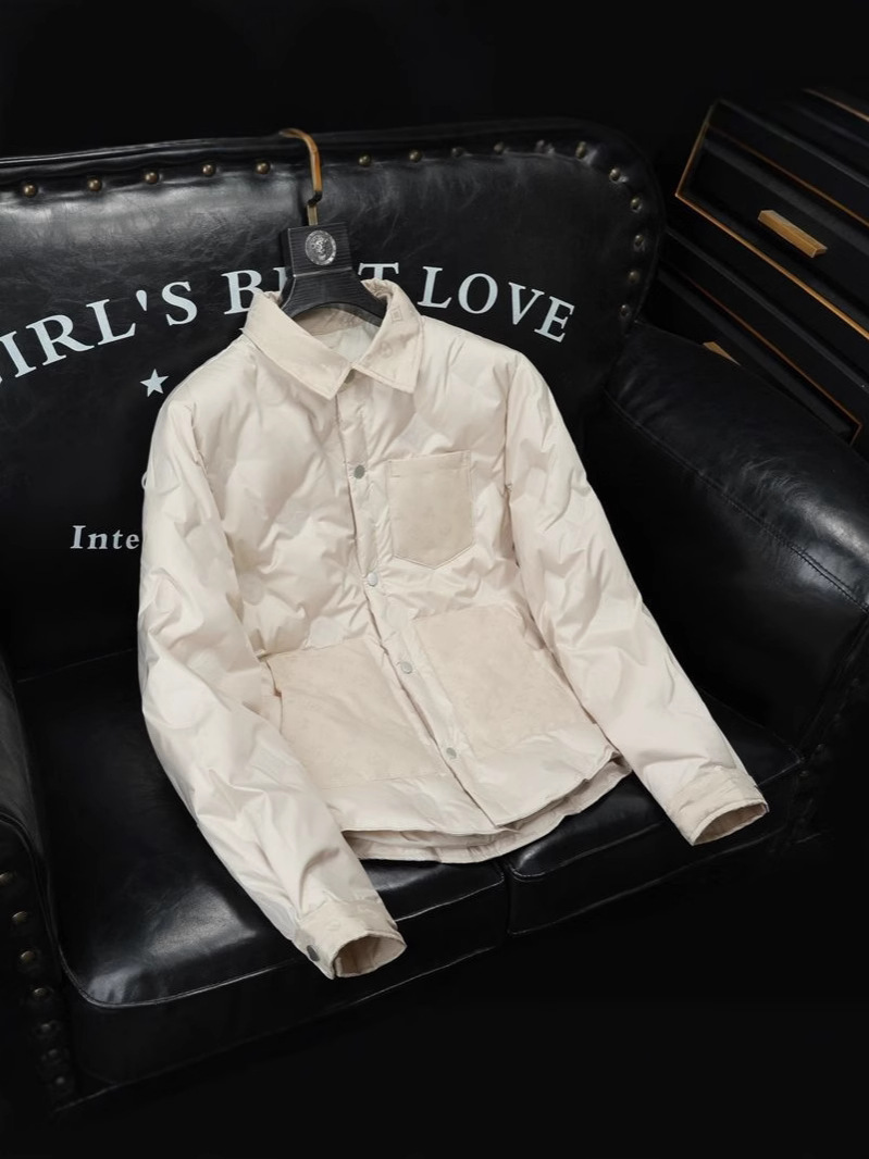 The new shirt-style trendy coat thickened warm and fashionable down cotton-padded jacket for men cold-resistant man coat 2025