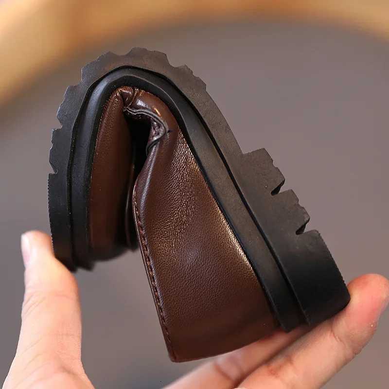 21-36 Children Leather Shoes for Boys Girls Kids Loafers Slip-on School Flats Casual Sneakers for Weddings and Formal Occasions XJ250724