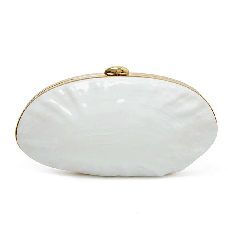 Designer Luxury Evening Diamond French Marble Pattern Acrylic Evening Bag Trendy High-End Glossy Women's Clutch