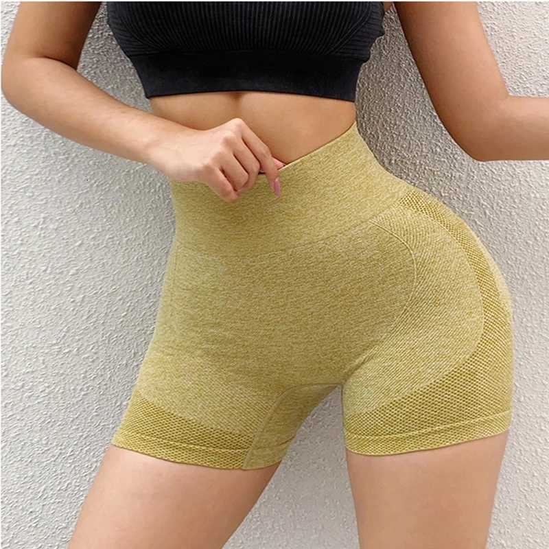 Women Shorts Summer Fashion High Waist Yoga Workout Leggings Scrunch Butt Elastic Female Casual Sport Seamless Fitness Shorts XJ250724