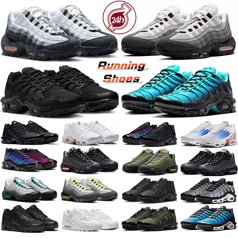2025 Tn Plus Running Outdoor Shoes 95 95s ctz Men Women Tns 90 90s Triple Black All White Rose Pink foam Big Bubble Bright Mandarin Blue Red Green Trainers Sneakers