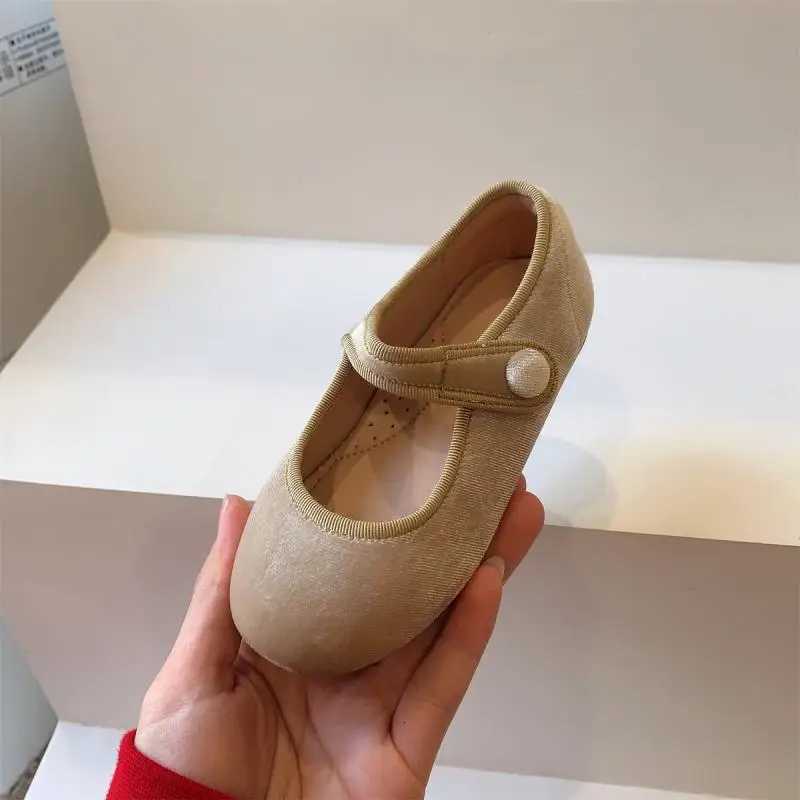 AncoBear Princess Flat Shoes for Baby Girls Kids Autumn Vintage Soft-sole Flatties with Low-cut Uppers Children Flats XJ250724