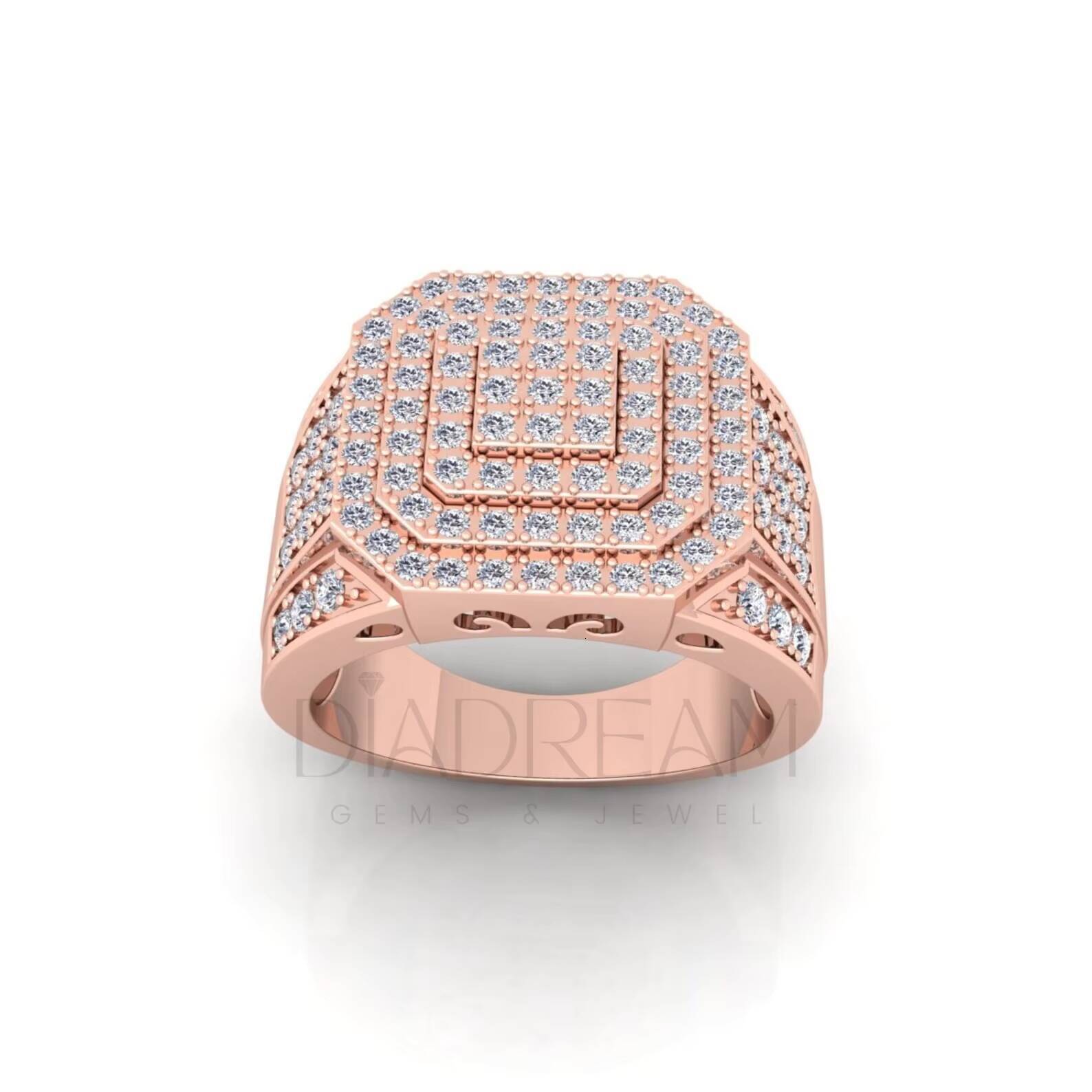 Hip Hop Jewelry Luxury Designer Hip Hop Rings 925 Sterling Silver Moissanite with Enhanced VVS Clarity Trendy Wedding Occasion