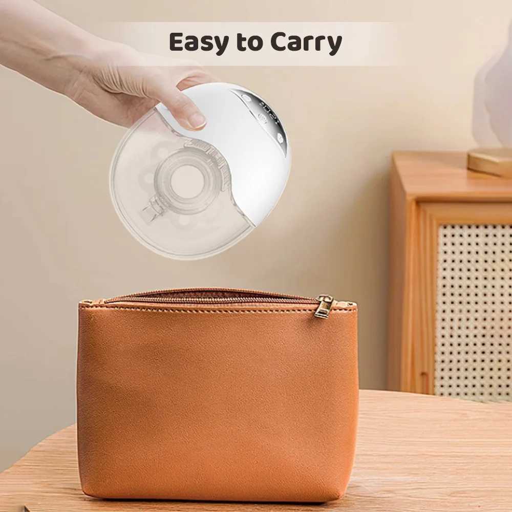 2024 Wearable Breast Pump Hands Free Electric Breast Pump for Breastfeeding 4 Modes 12 Suction Level Low Noise Built-in Battery X250724