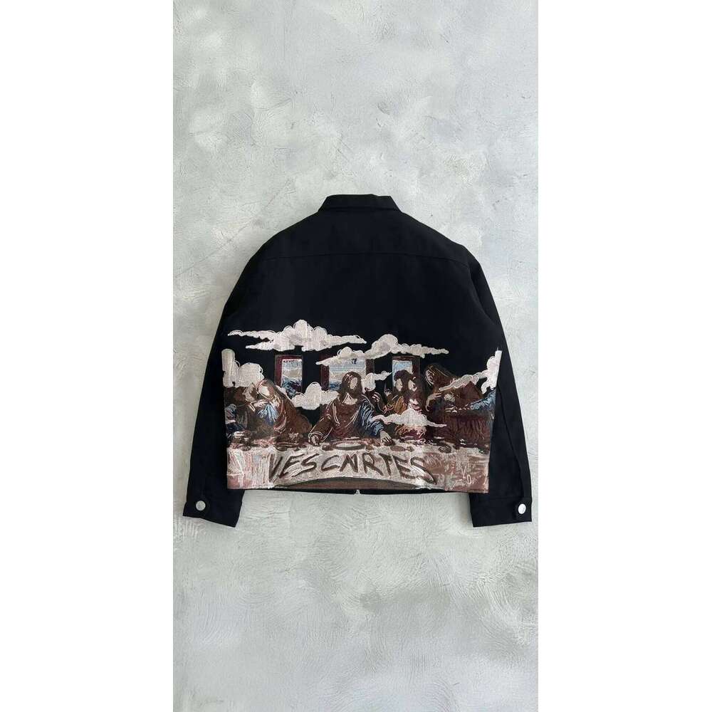 Women's Wear American Leather Y2kcoats Mens Womens Hip Hop Retro Embroidery Oversized Jacket Casual Zipper Motorcycle Clothes