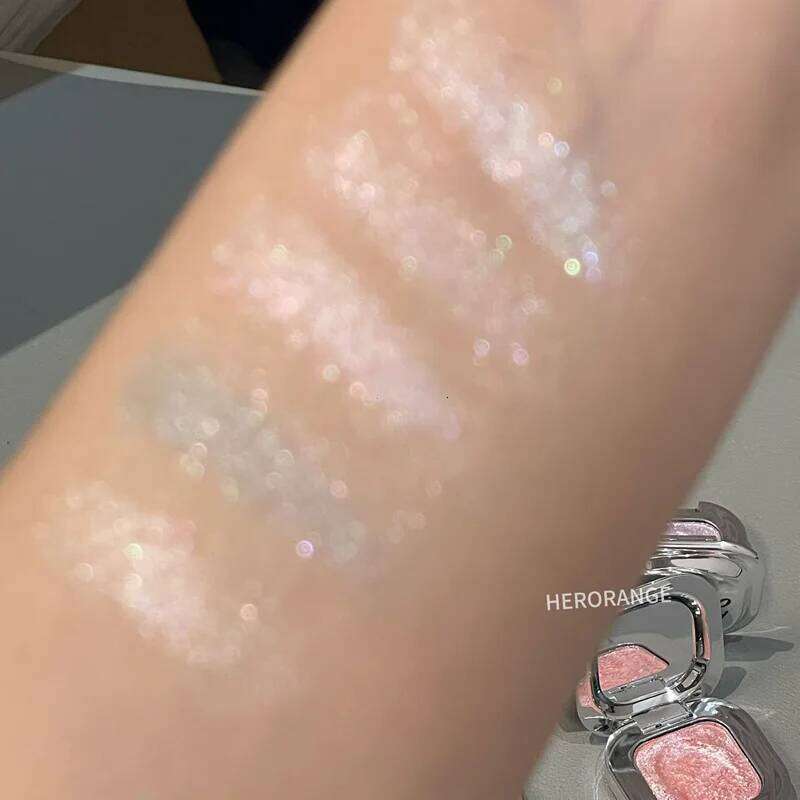 Monochrome Square Eyeshadow Metallic Gold Bronze ple Dia Brightening Mashed Potato Glitter Highlighter Eye Shadow Palette X250723 X25