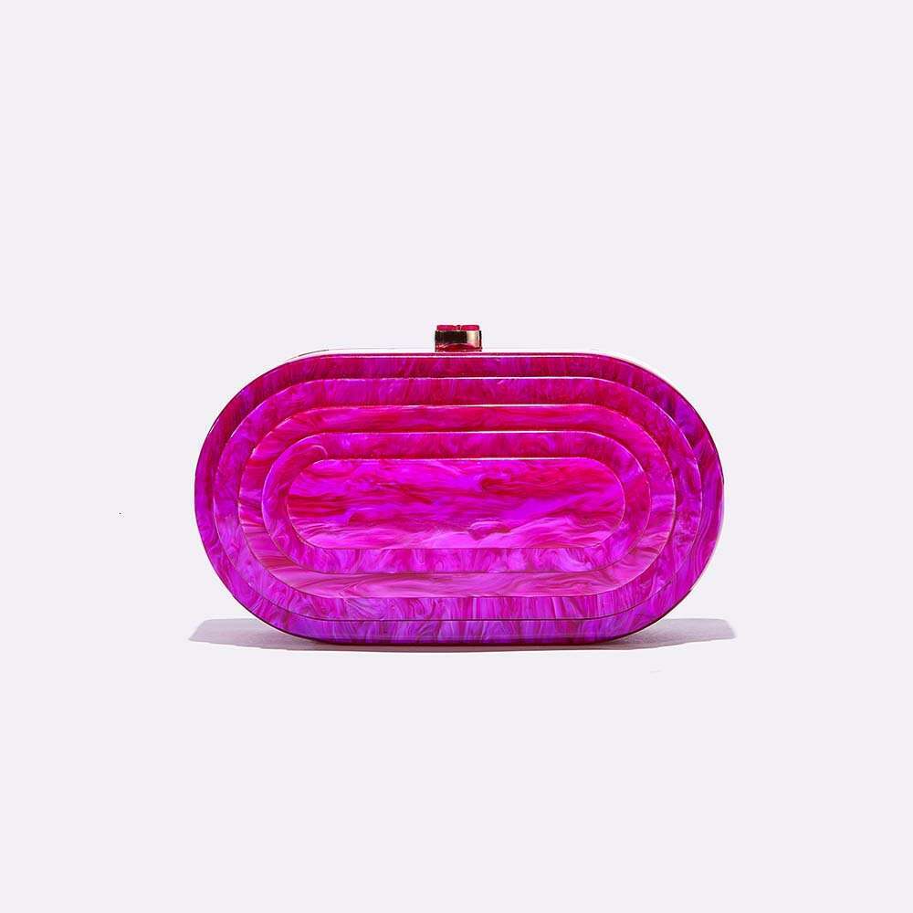 Designer Luxury Evening Diamond 2023 Summer Evening Patchwork Trendy Acrylic Single Shoulder Chain Bag for Women