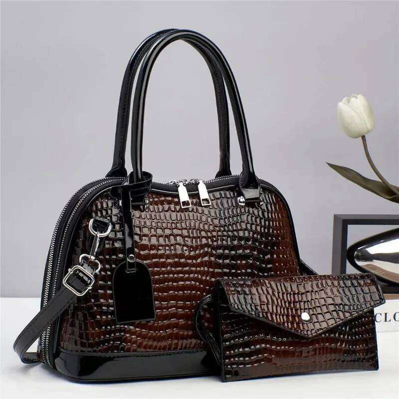 Women's Bags Designer Trend Two Piece Set Women's Layers Brand Tote Bag Leather Handbags Designer Ladies Crossbody Shoulder Bags