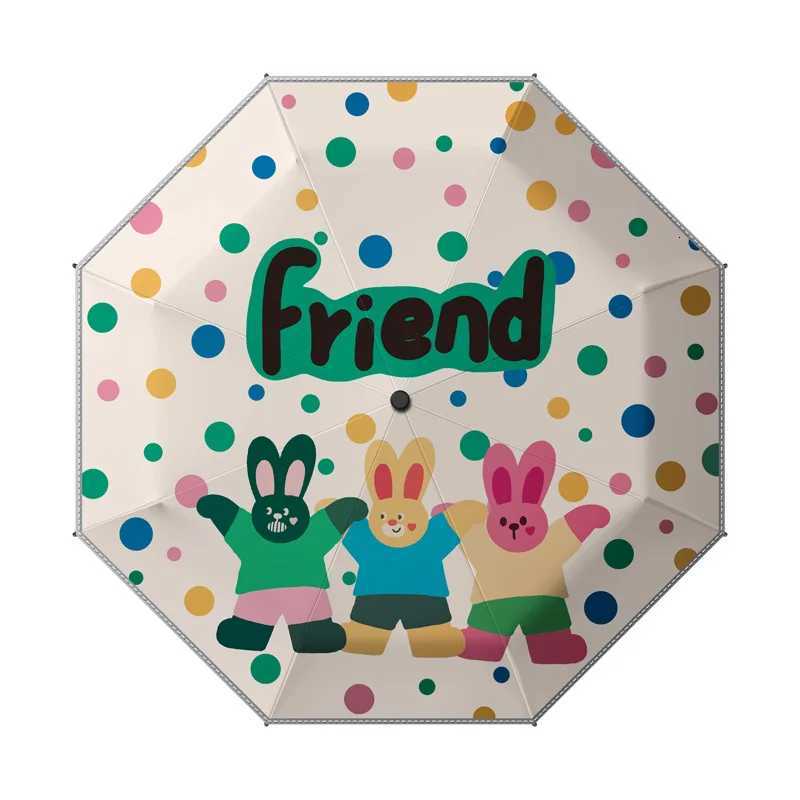 Manual Folding Rain and Sun Dual-Use Sunscreen and UV Protection Childrens Umbrella R250724