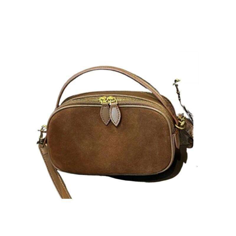 2025 New Small Square Simple Genuine Leather Crossbody Bag, Fashionable And Versatile Cowhide Single Shoulder Women's Bag