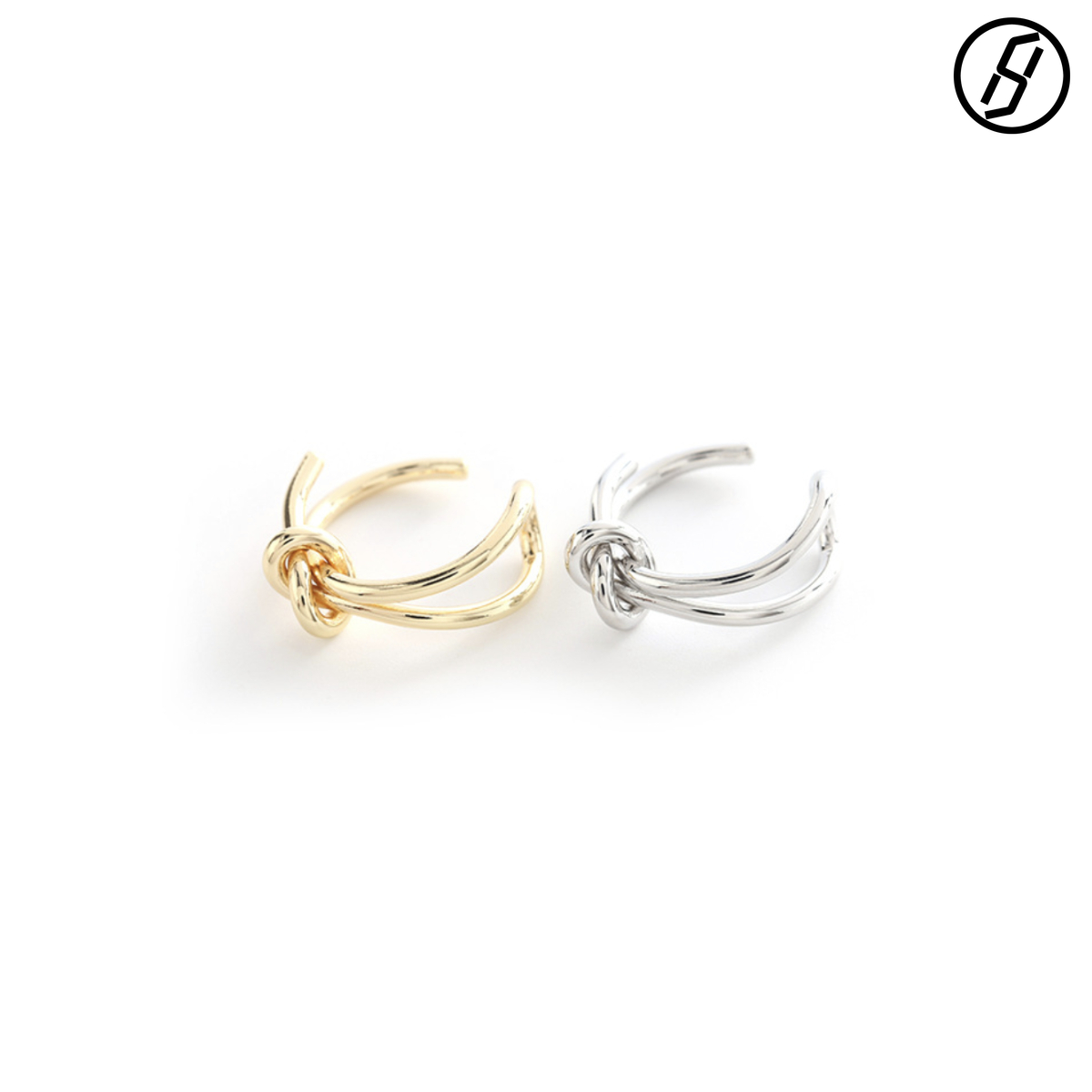 Hot Sale Trend Ring Jewlery Designer for Women Japanese and Korean Simple Women's Knotted Ring Accessories Korean Style Fashionable Index Finger 