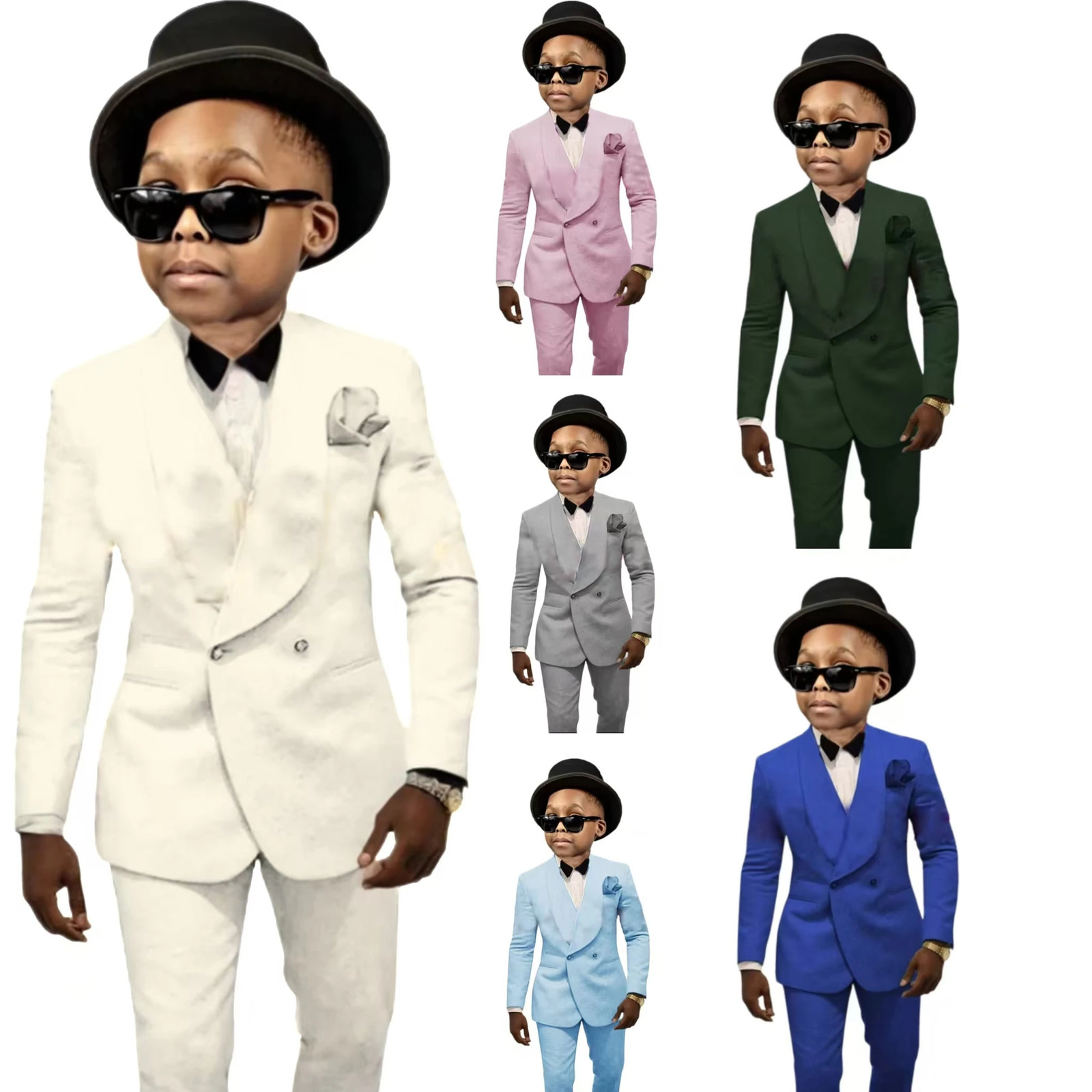 Kids Formal Suit for Boys 316 Years 2Pcs Gentleman Korean Outfit Wedding Birthday Party Blazer Pants Set Boys 250724