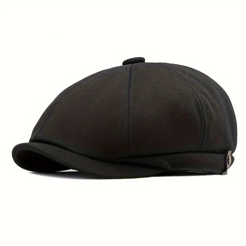 Spring and summer outdoor hats for men British retro fashion octagon casual cap for women simple sboy hat 250723