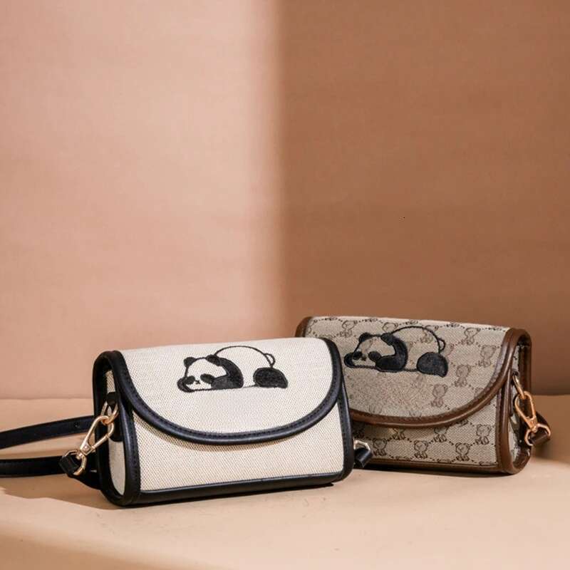 Designer Luxury Beibao New Fashionable Cylindrical Shoulder Embroidered Canvas Women S Crossbody Texture Small Bag Animal