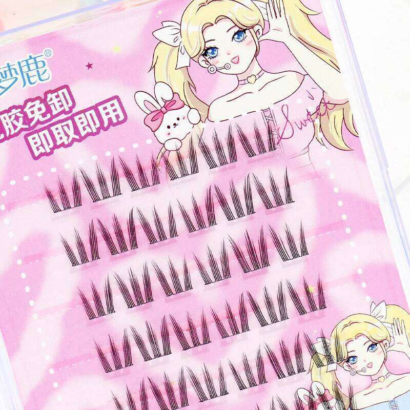 Eyelashes Cluster No Glue Individual Soft Idol Lash Clusters Reusable Self Adhesive Lashes X250723