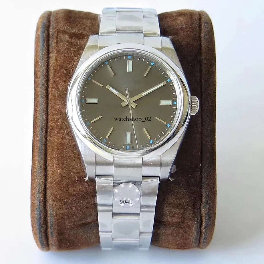 5 Color 39mm Automatic Watch Mens Unisex 114300 Dark Rhodium Gray Red Grape Blue Black White Dial 904L Steel Bracelet ARF Cal.3132 Movement Mechanical