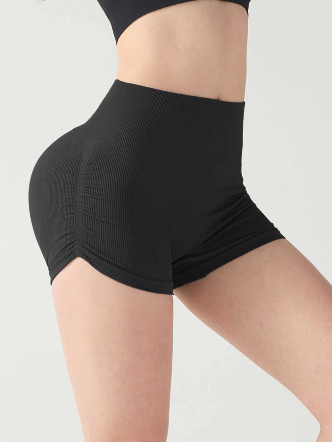 Women Workout Impact Shorts Scrunch Butt Lifting Gym Seamless Booty Biker Shorts XJ250724