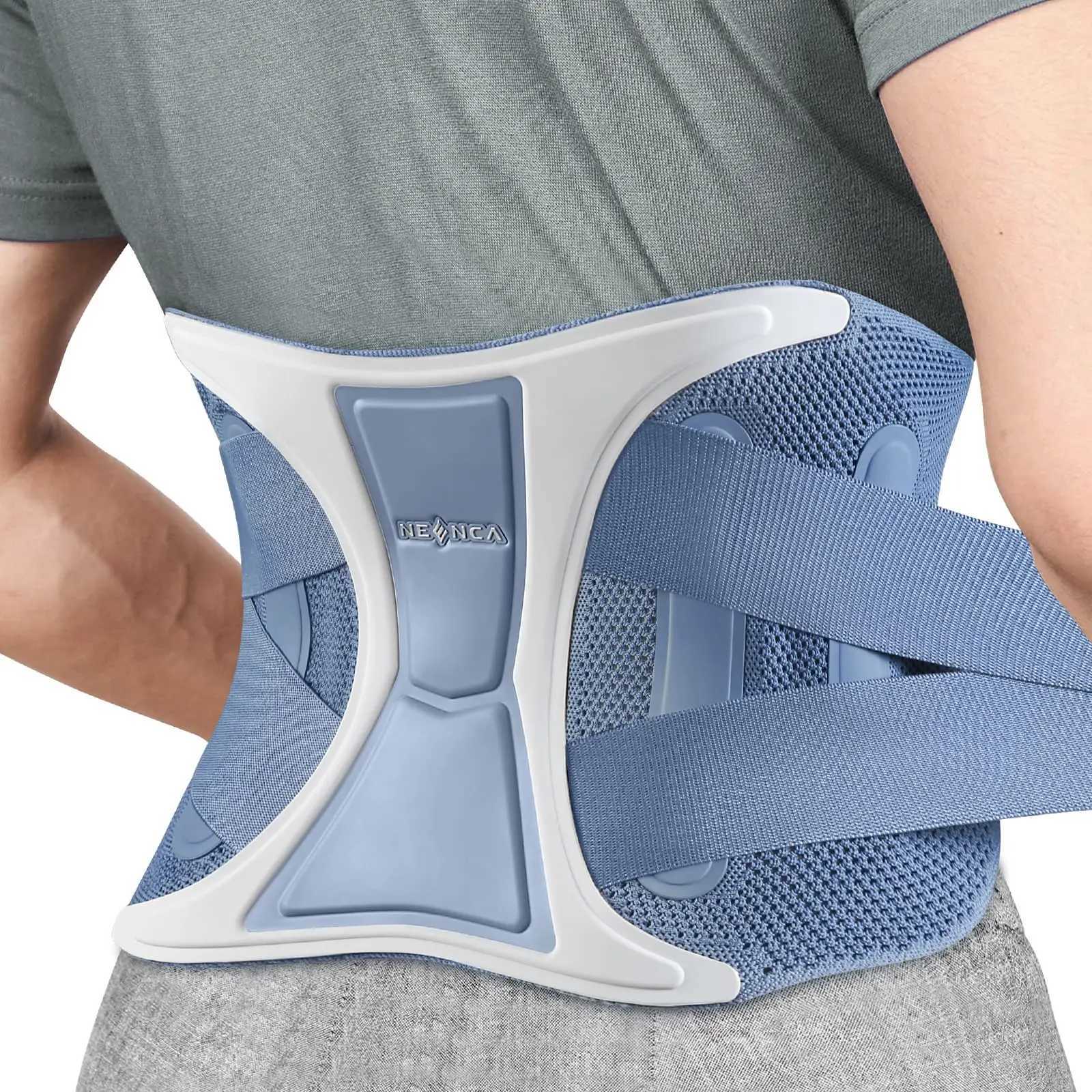 NEENCA Back Support Brace Adjustable Lumbar Support Belt Waist Wrap for Lower Back Pain Relief Injuries Sciatica Scoliosis W250724