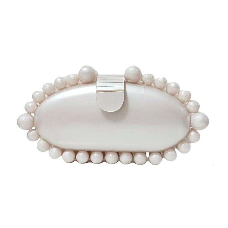 Designer Luxury Evening Diamond Acrylic Bead Bag Shell High-End Elegant Women's Banquet Evening Clutch