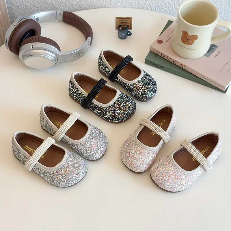 2025 Spring Autumn New Children Leather Shoes for Girls Fashion Korean Style Soft Bottom Anti-slippery Versatile Chic Par Shoe XJ250724