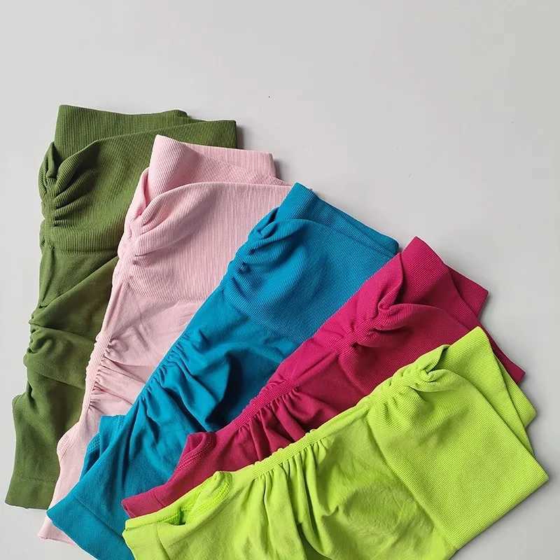 Womens High Waist Sports Shorts Slimming Peach Hip Lifting Running Cycling Gym Tight Three Point Speed Drying Short Pants XJ250724