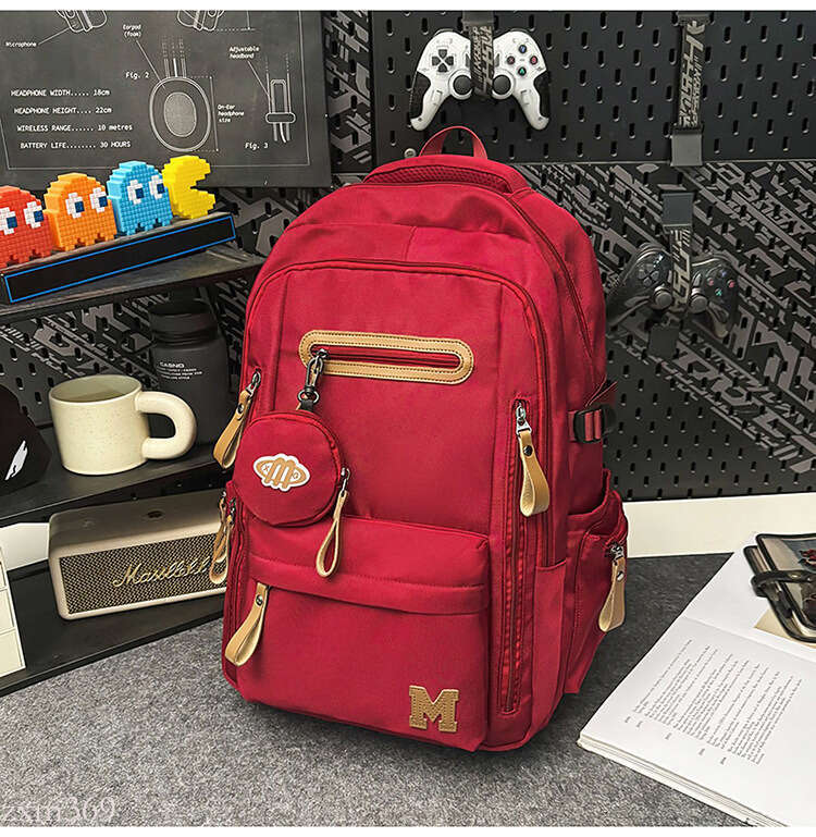 Lightweight for Female Middle High School Students, Large Capacity Men's Backpack with Air Cushion and Spine Protection, New Model