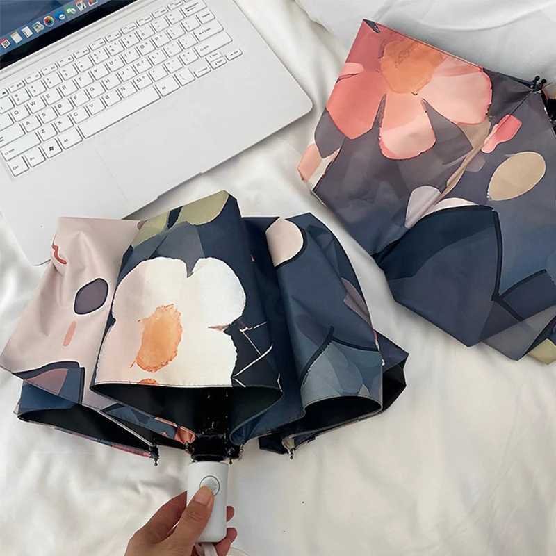 ute Cat Folding Umbrella Sun and Rain Protection Dual-use Umbrella UV Protection Portable Sun Umbrella Automatic Umbrella R250724