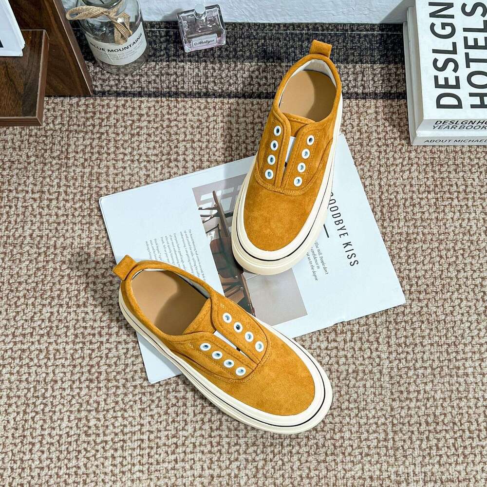 Summer New Thick-Soled Casual for Women, Versatile Flat Shoes with High-End College Style