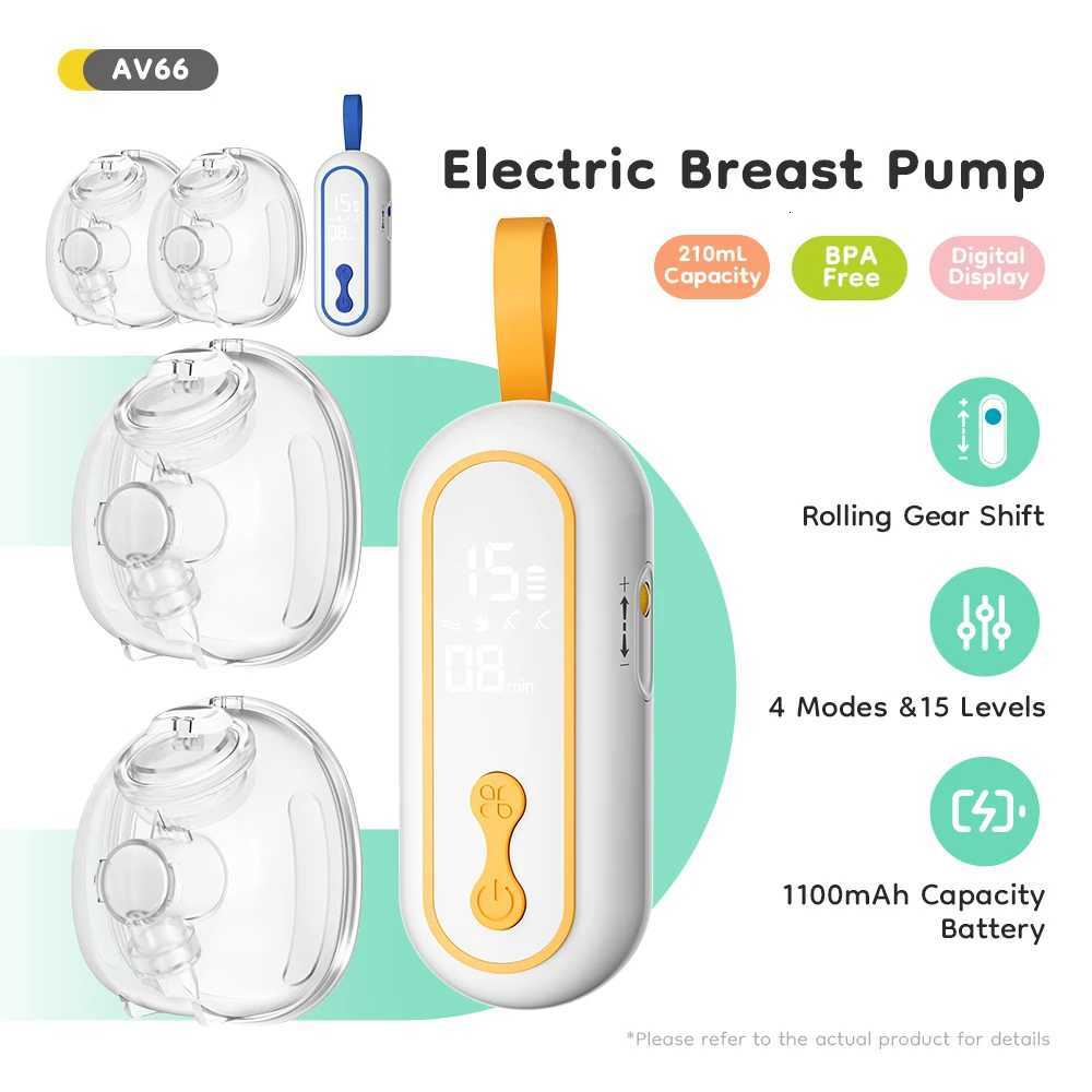 Double Wearable Electric Breast Pump 4 Modes 15 Levels Low Noise Portable Electric Breast Milk Pump 210 mAh Capacity Hands Free X250724
