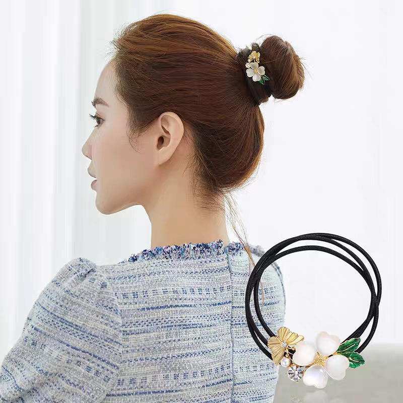 Luxury Designer For for woman Woman Designer Elegant Hairband With Cat's Eye Stone And Four-Leaf Clover Charm - Chic Hair Tie For Women's Ha