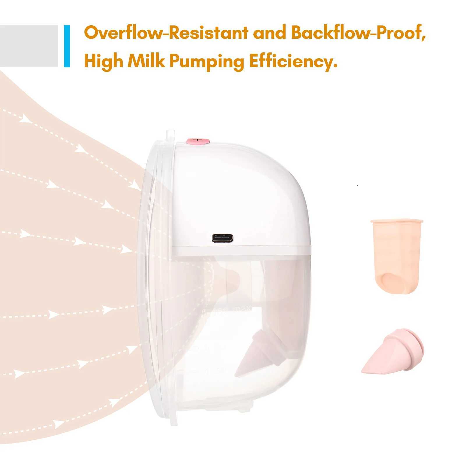 2024 Wearable Breast Pump Hands Free Electric Portable Wearable Breast Pumps BPA-free Breastfeeding Milk Collector X2507241